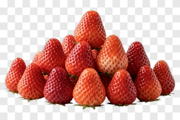 Fresh Strawberries Piled Together PNG