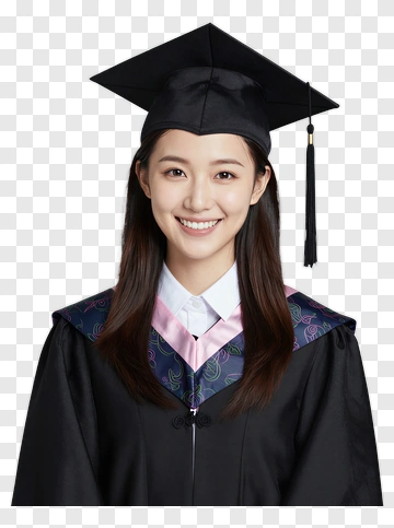 Graduation Portrait Of A Young Woman PNG
