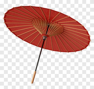 Red Japanese Umbrella PNG