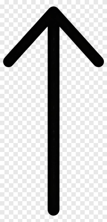 Black Arrow Pointing Upward PNG