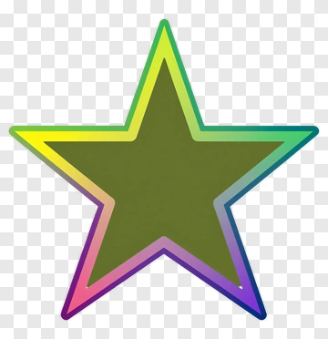 Colorful Star Shape PNG