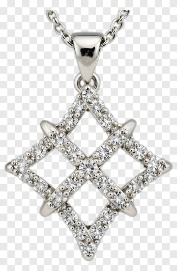 Diamond Star Pendant Necklace PNG