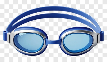 Blue Swimming Goggles PNG