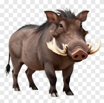 3D Wild Boar PNG