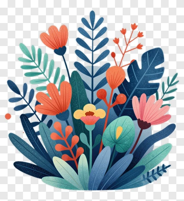 Colorful Flower Bouquet PNG