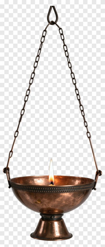 Copper Hanging Oil Lamp PNG