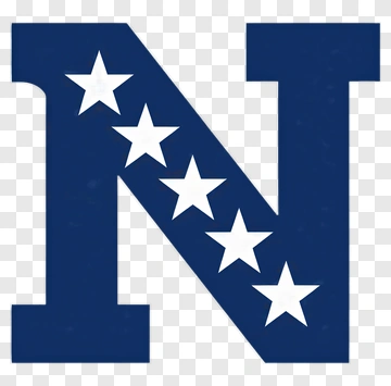 N Letter With Stars Design PNG