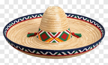 Colorful Sombrero With Decorative Band PNG