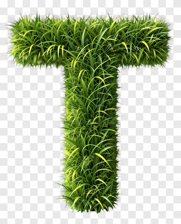 Grass Letter T PNG