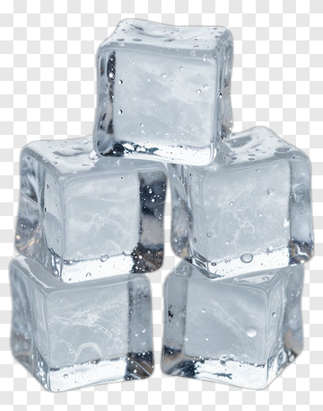Ice Cubes Piled Together PNG