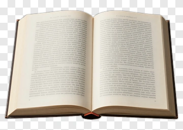 Open Book With Blank Pages PNG