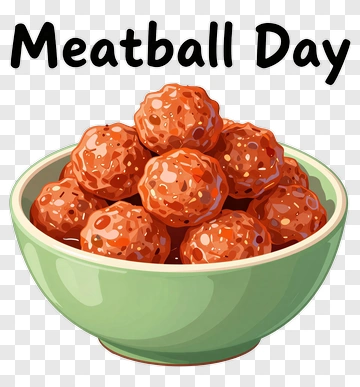 Meatball Day Bowl Of Meatballs PNG