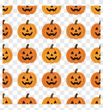 Halloween Pumpkins Pattern PNG
