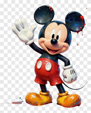 Cartoon Mouse Waving PNG