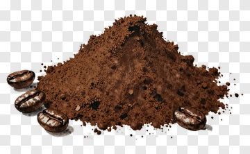 Coffee Grounds And Beans PNG