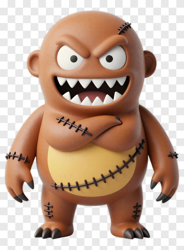 Cartoon Monster Character PNG