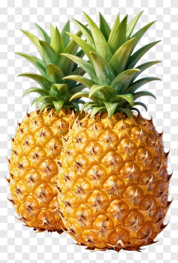 Two Fresh Pineapples PNG