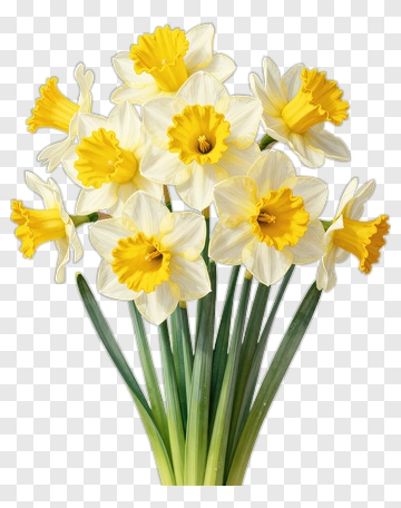 Bouquet Of Daffodils PNG