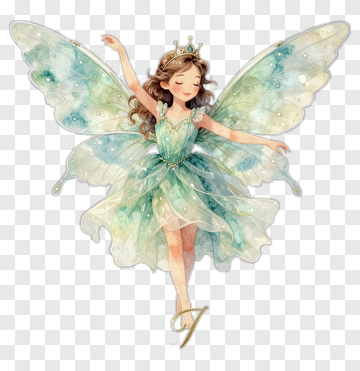 Fairy With Butterfly Wings PNG