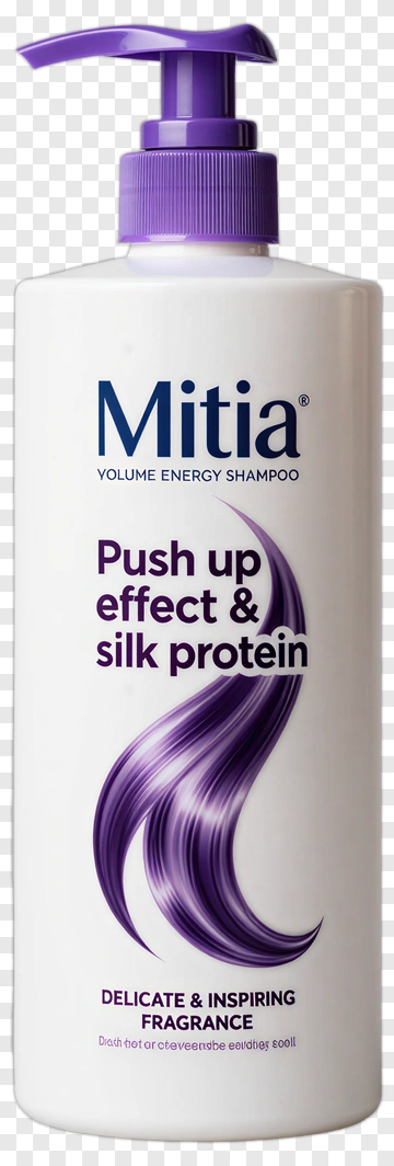 Mitia Volume Energy Shampoo Bottle PNG