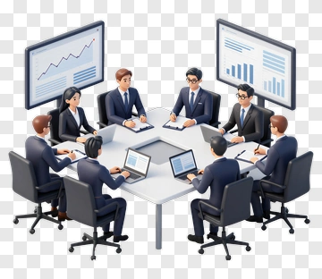 Business Team In A Meeting Room PNG