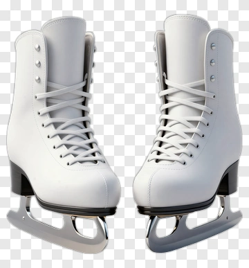 White Ice Skates PNG