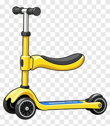 Yellow Scooter PNG