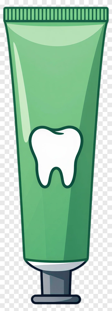 Toothpaste Tube With Tooth Icon PNG