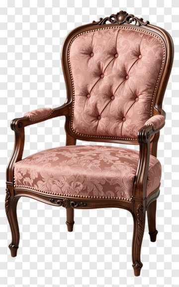 Elegant Vintage Armchair PNG