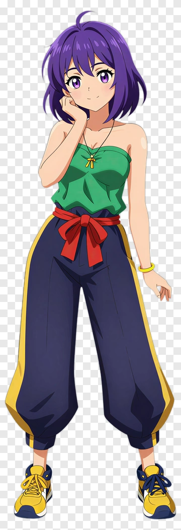 Anime Girl In Casual Outfit PNG