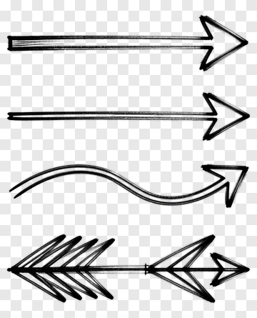 Hand-Drawn Arrow Designs PNG