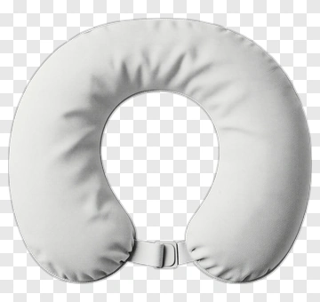 White Travel Neck Pillow PNG
