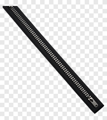 Black Zipper PNG