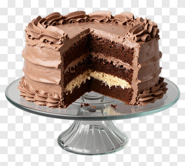 Chocolate Cake With Cream Filling PNG