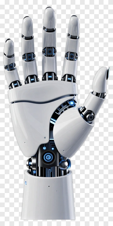 Robotic Hand With Futuristic Design PNG