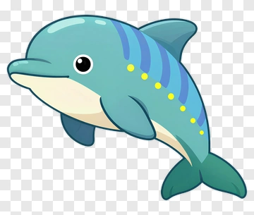 Cartoon Dolphin PNG