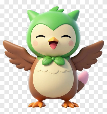 Cartoon Owl Character PNG