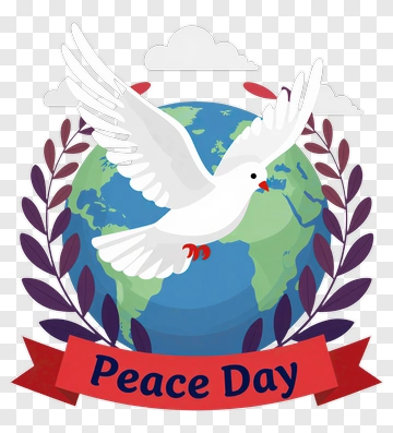 Dove Over Earth For Peace Day PNG