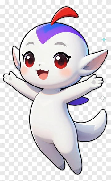 Cartoon Character With Happy Expression PNG
