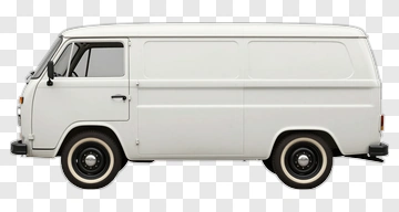 White Delivery Van PNG