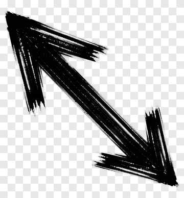 Black Grunge Arrow PNG