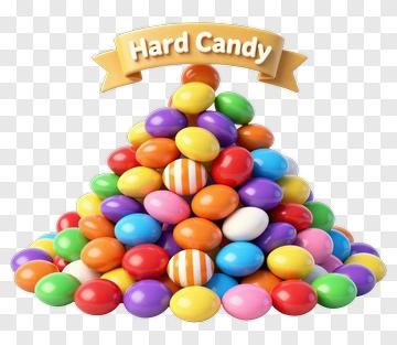 Colorful Hard Candy Pile PNG