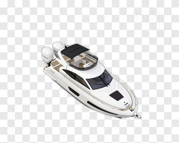 Luxury Motorboat With Dual Engines PNG