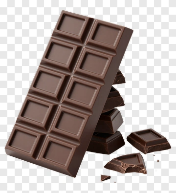 Chocolate Bar With Broken Pieces PNG