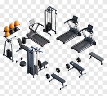 Gym Equipment Collection PNG