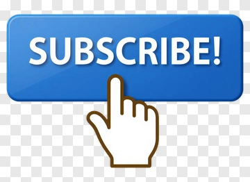 Subscribe Button With Hand Cursor PNG