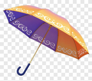 Colorful Umbrella With Decorative Pattern PNG