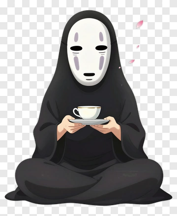 Cartoon Character Holding A Tea Cup PNG