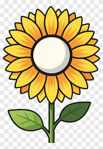 Cartoon Sunflower PNG