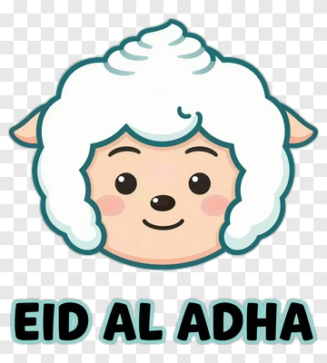 Cartoon Sheep For Eid Al Adha PNG